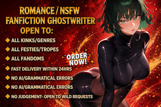 ghostwrite dark romance bdsm nsfw fanfiction smut erotica ebook ghostwriting