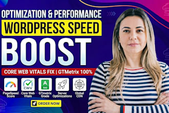 wordpress speed optimization, core web vitals, gtmetrix and pagespeed fix