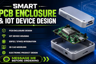 design smart device enclosure, pcb integration, iot housing, esp32 stm32 cad