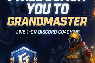 coach you to win free fire guild wars and rank push