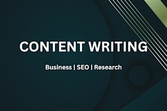 business and academic content writing