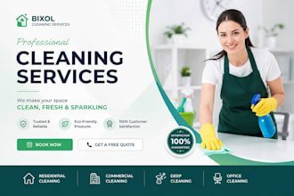 build cleaning services website design