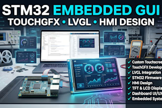 develop professional embedded gui for stm32 touchscreen applications