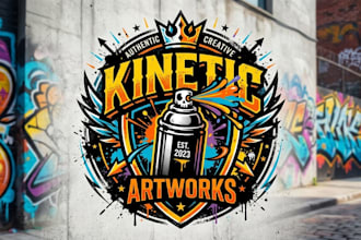 design a bold and creative spray can logo for your brand