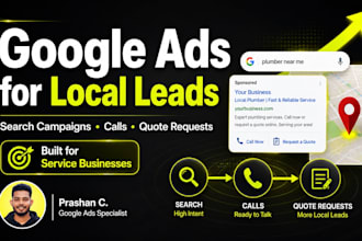 set up google ads for local service business leads