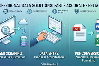 do web scraping, data extraction and data mining