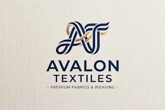 design a professional textile company logo for your brand