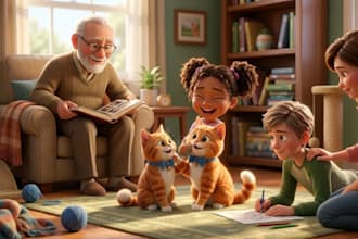 create 3d pixar style ai animation video ai cartoon storytelling 3d ai pixar art