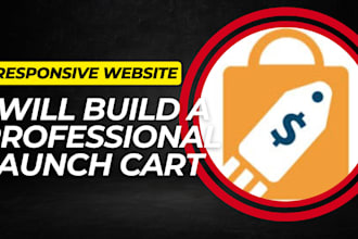 build a professional launch cart website design