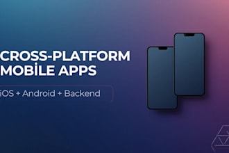 develop a cross platform mobile app with flutter and backend