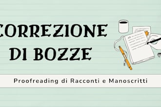 proofread your italian fantasy or sci fi manuscript
