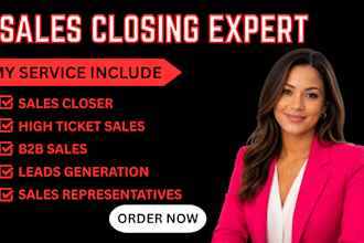 be sales closer high ticket closer b2b sales representative cold calling expert