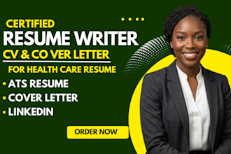 write or edit ats healthcare resume, nursing resume, medical cv, resume writing