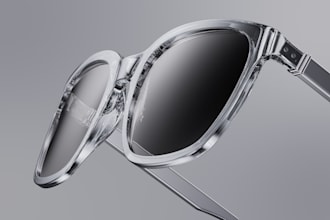 create realistic sunglass frame 3d model, 3d product render and 3d visualization
