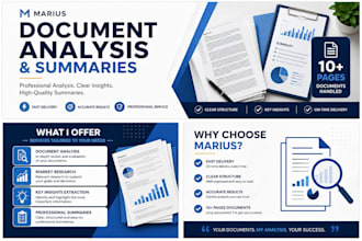 analyze and summarize documents and reports