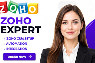 set up zoho CRM, zoho campaigns, zoho salesiq, zoho creator and zoho books