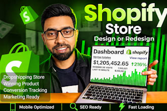 design a shopify store, shopify dropshipping store that grows your ecom business