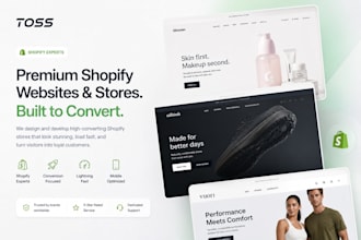 build fully custom shopify store, shopify design, shopify website development