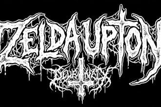 design a brutal sludge metal band logo