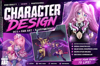 draw illustration, character design, oc, portraits