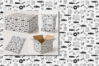 design seamless vector and brand logo patterns