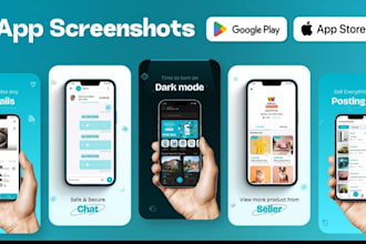 design app store screenshots app ui mockup app preview graphics saas app design
