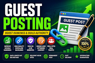 your SEO with guest posting service and high da guest post