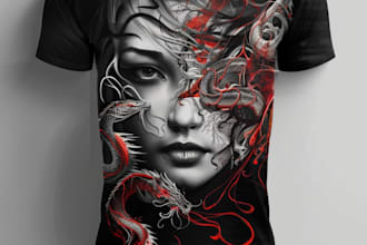 design a custom streetwear  for your clothing brand