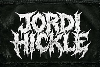 design dark and heavy sludge metal logo