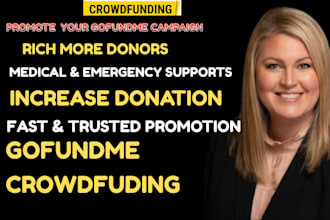 create and promote medical charity nonprofit campaign, gofundme, kickstarter
