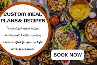 create custom recipes and personalized meal plans for you