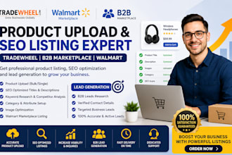tradewheel product upload b2b marketplace seo listing walmart lead generations