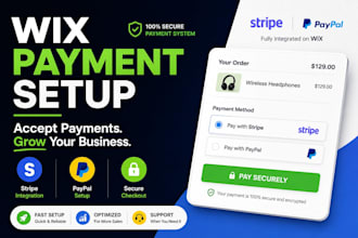 integrate stripe and paypal payment gateway on wix