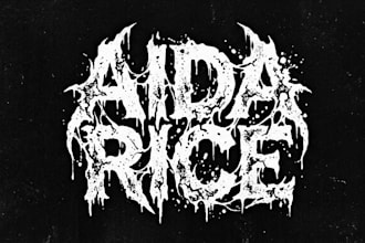 make a professional sludge metal band logo