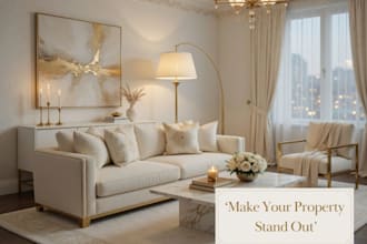 do realistic virtual staging for property apartment house listing real estate