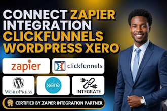 integrate connect zapier clickfunnel wordpress xero