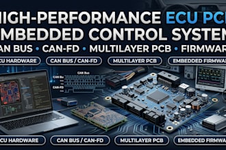 create high performance ecu pcb and embedded control system