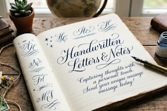 provide professional capital letter and artistic calligraphy
