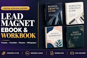 design professional lead magnet, ebook, and workbook in canva