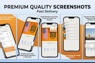 design IOS app store screenshots and premium iphone app ui showcases