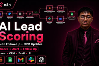 build ai lead scoring and follow up automation with n8n