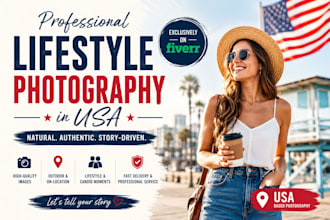 do professional USA lifestyle photo editing and stunning lifestyle photography