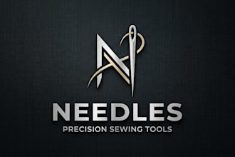 l design a sharp and professional needles logo for your brand