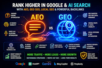 do ai search optimization GEO, SEO, aeo and off page backlinks