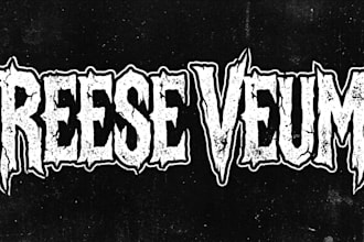 design raw underground sludge metal band logo