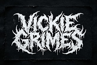create custom heavy sludge metal logo designs