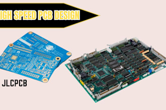 design schematic pcb layout, gerber, bom, jlcpcb and high speed pcb design