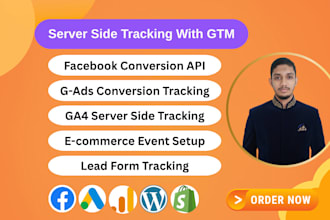 integrate server side tracking for google ad, fb ads via GTM