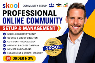 setup skool community kajabi course skool community manager skool online course