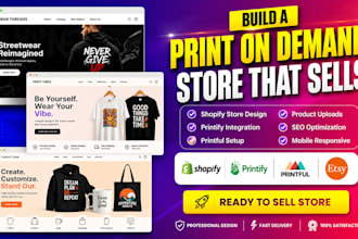 design shopify print on demand store shopify printful pod printify pod store
